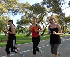 אימון ריצה בפארק הירקון